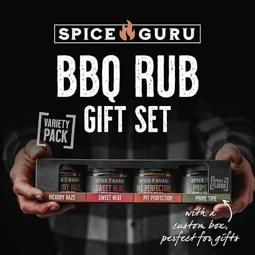Spice Guru BBQ Rub Gift Set – 4 Flavor Barbecue Seasoning Sampler – Mens Christmas Gifts for Dad, Husband or Brother – Premium Grilling Spices & Holiday Gift Set for Grill Lovers - Grill Accessories thumbnail 8
