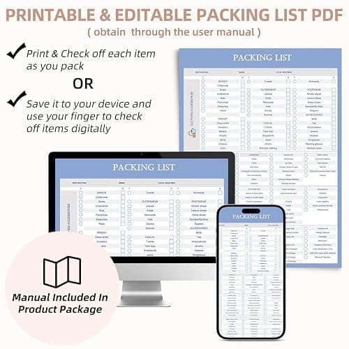 BAGAIL 9 Set Packing Cubes with Packing List Luggage Packing Organizers for Travel Accessories (Matcha Green) thumbnail 4