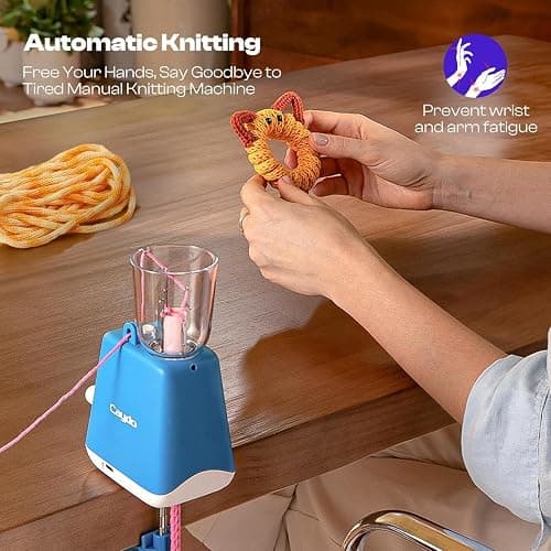 Caydo i Cord Knitting Machine, Electric iCord Maker Tool with Adequate Tension, i-Cord Knitter Machine, Automatic Knitting Yarns to i-Cords, Efficiently DIY Knitting Machine for Crocheters(Patented) thumbnail 2