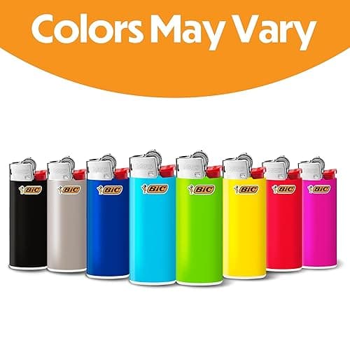 BIC Mini Lighters, Reliable and Safe, Lighters for Candles, Assorted Colors, 8-Pack of Pocket Lighters (Colors May Vary thumbnail 4