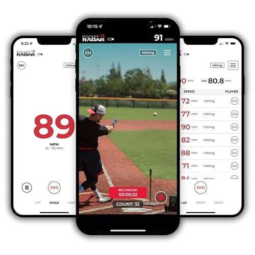 Pocket Radar Smart Coach Speed Gun for Baseball, Softball, Cricket - Accurate Pitching & Sports Speed Measurement, Portable Baseball Radar Gun Compatible with Pocket Radar App (iOS/Android) thumbnail 8