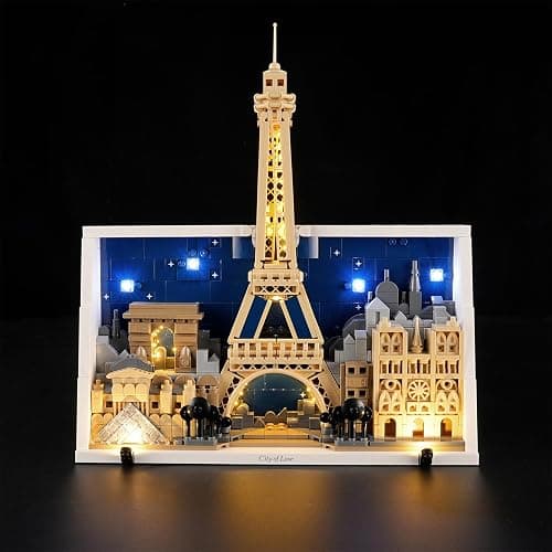 LIGHTAILING Led Light for Lego-21064 Paris – City of Love - Easy Install, Hidden Wiring, Home Decor & Gift-Ready (Model Not Included) - Image 1
