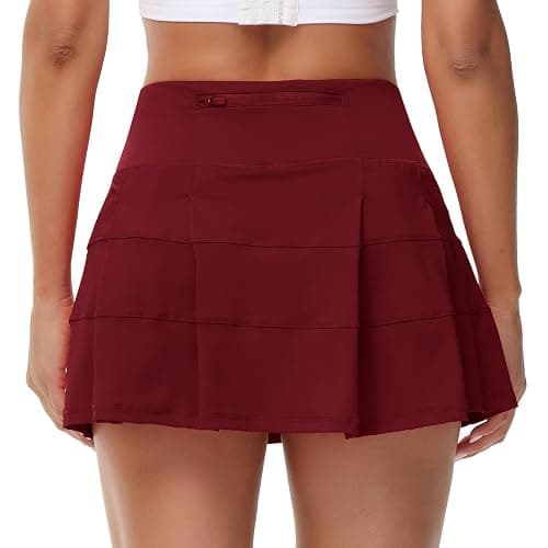 MCEDAR Pleated Tennis Skirt for Women with Pockets Women's High Waisted Athletic Golf Skorts Skirts Running Workout Shorts thumbnail 2