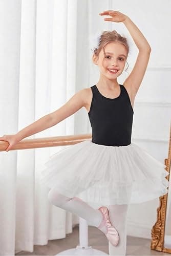 Zaclotre Ballet Leotards for Girls Hollow Back Sleeveless Dance Outfits Gymnastics Leotard Tank Bodysuit thumbnail 6