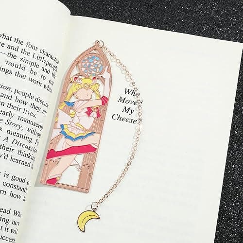 5 Style Anime Magical Girl Book Marks - Metal Bookmarks Gifts for Fans, Lovers, Students, Men, Women, Birthdays, Christmas, Valentine, School Supplies Book Accessory (Color Girl) thumbnail 6