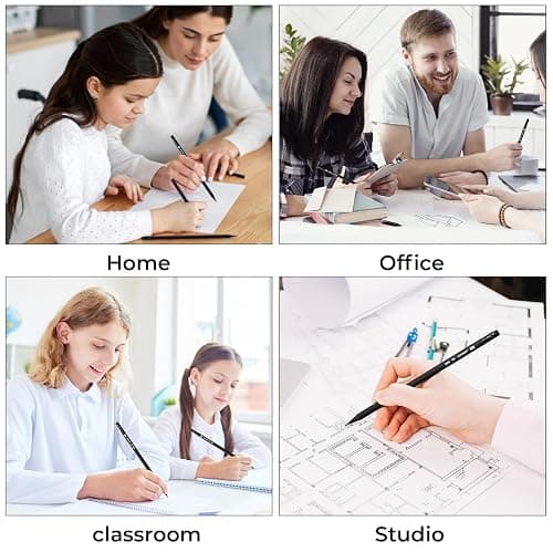 M&G Wood-Cased 2B Pencils, 24 Pack Pre-Sharpened Pencils with Top Erasers, Bulk Black Pencils for School Teacher Supplies, Writing, Drawing and Sketching thumbnail 8