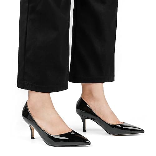 JOY IN LOVE Women's Shoes Low Heels Pointy Toe Kitten Heel Daily Pumps thumbnail 2