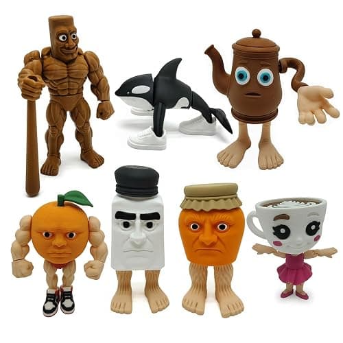 Sarcidery Brainrot Toys,Large Poseable Italian Brainrot Toys,Brainrot Action Figures for Kids,Steal a Brainrot for Fun Desk Display, Collecting & Parent‑Child Playtime Gifts(7Pcs 2) - Image 1