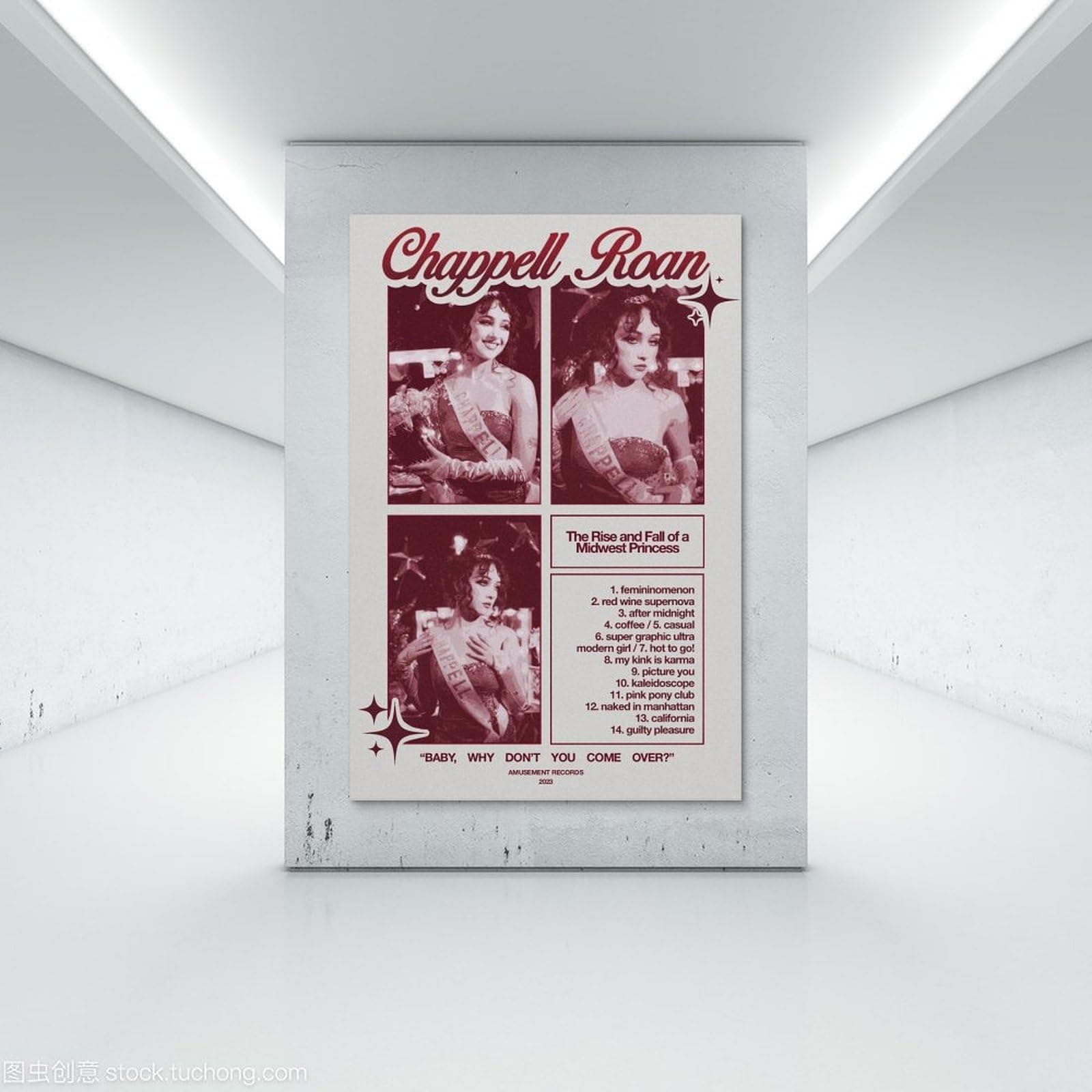 Chappell Roan Poster Singer Music Collage Vintage Cover Poster Canvas Painting Wall Art Picture Home Decor Print For Bedroom Living Room Dorm Study Bar Office 12x18inch(30x45cm) - 12x18inch(30x45cm) - Unframe-style thumbnail 7