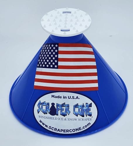 SCRAPER CONE®️ The Original Ice Scraper Made in The USA 10 Colors to Choose from Select Colors to Match Your Favorite Team Snow Removal Magical Frost Removal Funnel Shaped (Hot Pink) - Image 1