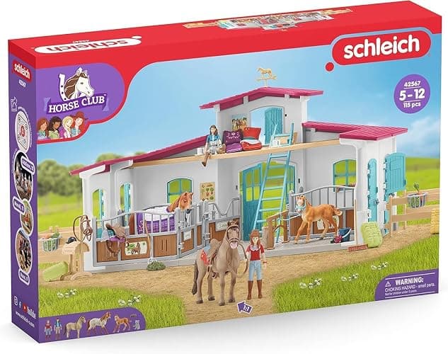 Schleich Horse Club - 115Pc Lakeside Riding Center - Kids Ages 5+ | 42567 | Horse Figurine, Equestrian Toy for Girls 5+, Realistic Horse Toy, Screen-Free Imaginative Pretend Play, Party Gifts thumbnail 9
