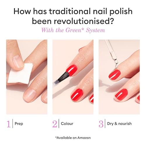 Manucurist Green Bohème Brown Red Natural Nail Polish | Long Lasting Nail Polish and Quick Dry Nail Varnish with Classic Manicure Effect - Vegan, 9-Free, Plant-Based, 0.5 fl oz thumbnail 5