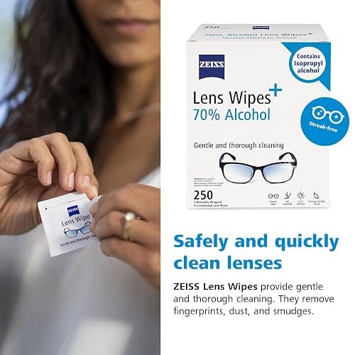 ZEISS Pre-Moistened Lens Cleaning Wipes with 70% Alcohol, 250 Count thumbnail 5