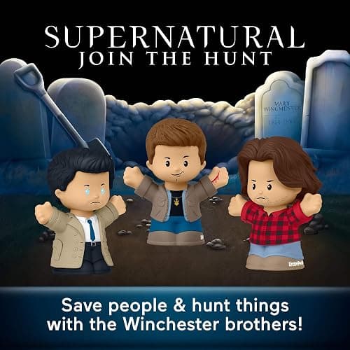 Little People Collector Supernatural TV Show Special Edition Set, 3 Figures for Adults & Fans in Display Package thumbnail 3