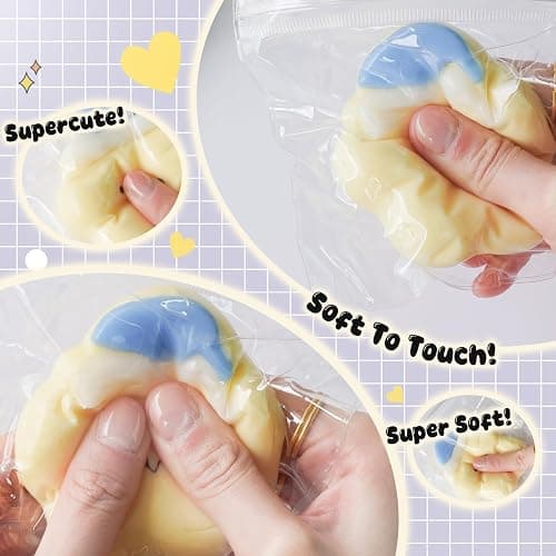 Taba Squishy Toys,Valentines Cat Paw Cute Kawaii Squeeze Toys ,Sticky Squishy Fidget Toys Silicone Squeeze Toy for Stress Relief,Cute Soft Toys,Best Valentines Gift for Anniversary (Star) thumbnail 5