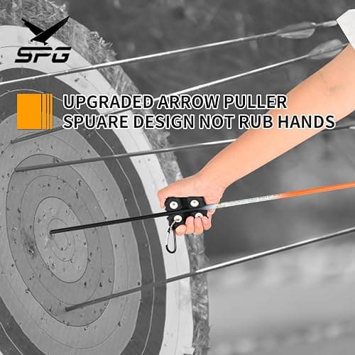 SPG Arrow Puller Archery with Metal Belt Clip, Square Shape Archery Arrow Puller Gripper Target Remover Tool for Target Practice thumbnail 4