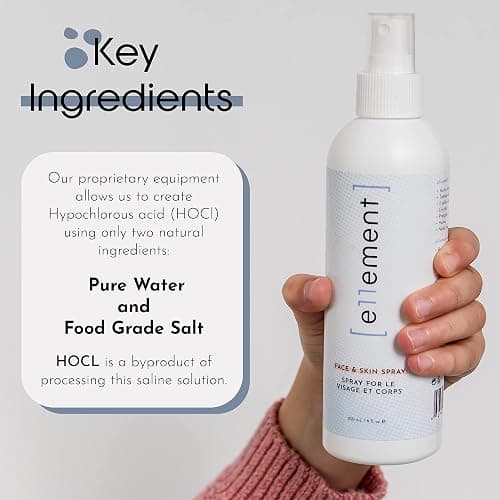 Hypochlorous Acid Spray – Acne Prone Skin – Dry Face – Eczema Prone Skin - Tattoo Aftercare – Piercing Aftercare – Saline Toner – Facial Cleanser – Eye Lash Cleanser - All Natural Face and Skin Spray – Safe for All Skin Types – Hypoallergenic – Cruelty Free - e11ement (Large 8oz)) thumbnail 10