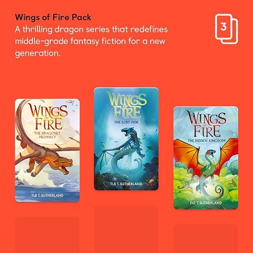 YOTO Wings of Fire by Tui T. Sutherland – 3 Kids Audio Cards for Use with Player & Mini All-in-1 Audio Player, Educational Screen-Free Listening with Fun Playtime, Bedtime & Travel Stories, Ages 8+ thumbnail 2
