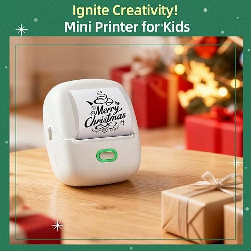 ORGSTA Sticker Printer Mini Printer S002 PrintPods Bluetooth Portable Sticker Maker with 1 Roll Paper Thermal Inkless Label Maker Machine Impresora Portátil Instant Print for Notes, Journal, DIY, Gift thumbnail 2
