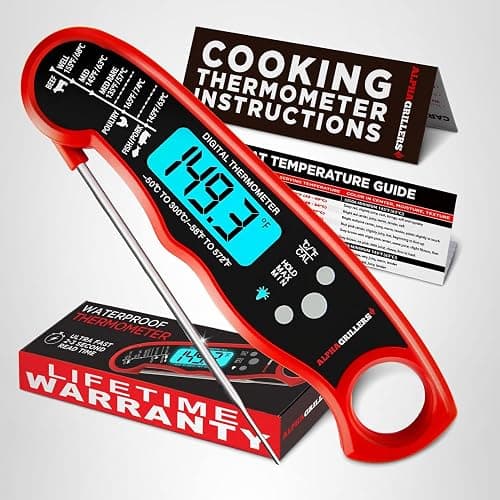 Alpha Grillers Meat Thermometer Digital – Instant Read Food Thermometer for Cooking & Grilling – Professional Kitchen Fathers Day Gift for Dad Men Him Husband thumbnail 8