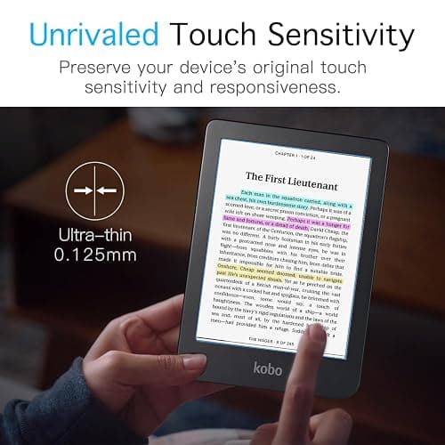 MoKo 3-Pack Screen Protector for Kobo Clara Colour 6" 2024/Kobo Clara BW 6" 2024/Kobo Clara 2E 6" 2022, Anti-Glare Premium PET Protective Film Full-Coverage Matte Screen Protector thumbnail 5