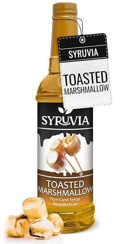 Syruvia Coffee Syrup, Toasted Marshmallow Flavored Syrup for Drinks, Lattes, and Desserts – 25.4 fl oz - Image 1