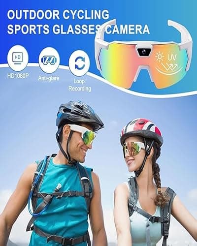 HUCLTZV POV Glasses 4K Baseball Sunglasses Camera Smart Men Women Video Action 2026 Upgrade Eyeglasses Running Style Meets Function Sports Cycling Hiking HD (Blue) thumbnail 6