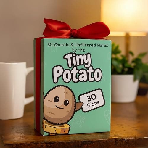Funny Friendship Gift - Tiny Potato with 30 Sassy Messages for Women Friends Bestie BFF Bestfriend Coworkers - Best Friend Birthday Gifts for Women Men Her Him Sister Classmate - Positive Crochet thumbnail 7