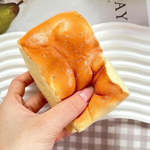 Bread Squeeze Squishy Toy，Slow Rising Squishy， Dumpling Stress Ball | Bread squishy Fidget Toy for Office or Party Favor thumbnail 4