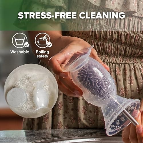 haakaa Manual Breast Pump with Suction Base and Silicone lid Set 4oz/100ml thumbnail 8