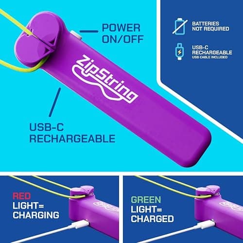 ZipString Original - As Seen on Shark Tank - Classic Rope Launcher Toy, Perfect for Kids & Adults - Fly a String Loop in The Air for Endless Tricks & Fun, Wonderment Awaits, Vivacious Violet thumbnail 9