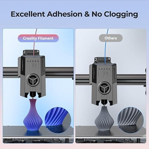 Creality 3D Printer Filament 1.75mm, Rainbow Upgrade PLA+ Filament Strong Toughness No-Tangling Vacuum Packaging 3D Printing Filament Fit Most 3D Printers, 1kg Spool, Accuracy +/- 0.02mm, Multi-Color thumbnail 4