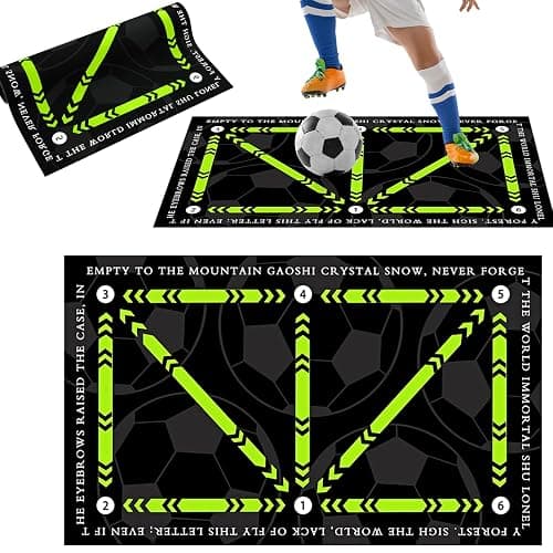 Football Training Mat,60 X 90cm Soccer Training Mat Non Slip for Adult & Kids, Ideal for Indoor and Outdoor Use thumbnail 8