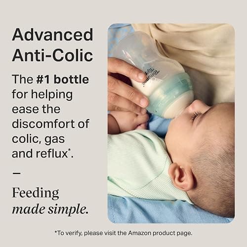 Tommee Tippee Advanced Anti-Colic Bottle, Warmer & Pacifier Set, 0m+ | 14 Pieces, 5 BPA Free Bottles, Travel Bottle Warmer, 2 Newborn Pacifiers, 2 Extra Nipples, Cleaning Brush, Bottle Handles thumbnail 2