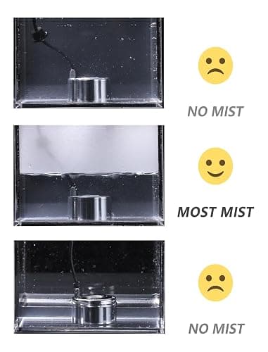 alizzy Ultrasonic Mist Maker, Indoor Fountain Water Feature Pond Portable Reptile Fogger Air humidifier, Halloween Cauldron Mini Fog Machine thumbnail 5