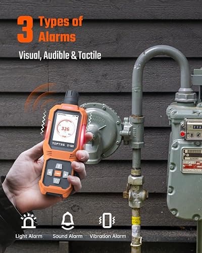 TOPTES CT-580 Portable Carbon Monoxide Detector, Rechargeable CO Detector with Vibration, Visual & Audible Alarms, 0-1000PPM, TFT Color Display for Home, Camping, Travel, Industrial & Professional Use thumbnail 5