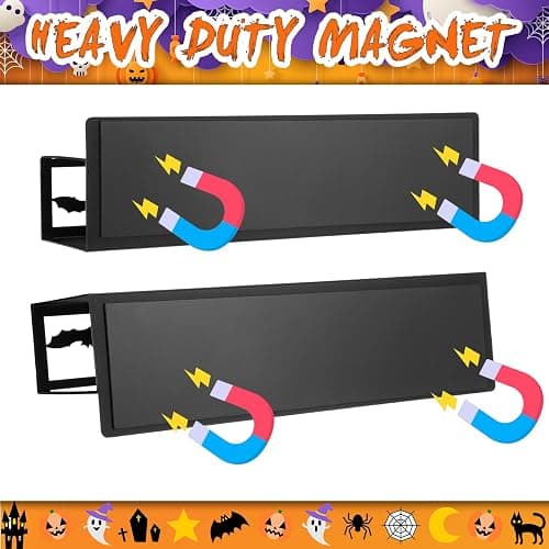 Beeveer 2 Pack Bat Magnetic Spice Rack for Refrigerator Metal Magnet Basket Shelf for Fridge Seasoning Storage Organizers Home Decor Kitchen Accessories (Black) thumbnail 6