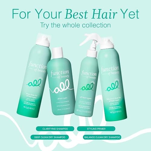 Function of Beauty Heat Protection Spray for Hair - Frizz Control Hair Care | Styling Primer with Flexible Hold - Lightweight Thermal Heat Protectant Spray - Added Shine with Zero Crunch or Residue thumbnail 6