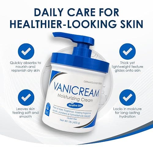 Vanicream Moisturizing Skin Cream with Pump Dispenser - 16 fl oz (1 lb) - Moisturizer Formulated Without Common Irritants for Those with Sensitive Skin thumbnail 8