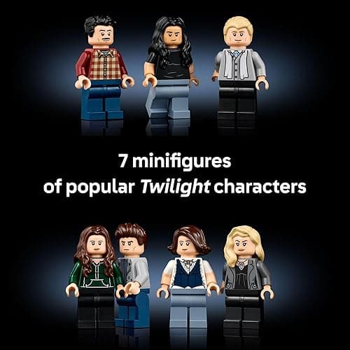 LEGO Ideas Twilight The Cullen House - Collectible Set for Adults 18+ - DIY Fantasy Craft for Book Lovers - Edward, Bella, Jacob + 4 More Minifigures - Gift Idea for Fans of The Movies - 21354 thumbnail 6