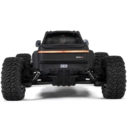 ARRMA 1/10 Big Rock 4X4 223S BLX BRUSHLESS Street Truck RTR with DSC, (Black), ARA4312V4T1 - Black thumbnail 9