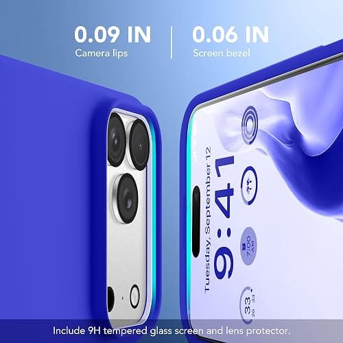 GONEZ Magnetic for iPhone 17 Pro Case, Compatible with MagSafe, [Screen Protector + Camera Lens Protector], Liquid Silicone Anti-Scratch Shockproof Protective Phone Case 6.3 inch, Cobalt Blue thumbnail 7