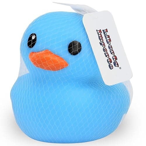 Jumbo Rubber Duck Bath Toy - 8" Giant Ducks Big Duckie Baby Shower Birthday Party Favors (Blue) thumbnail 7