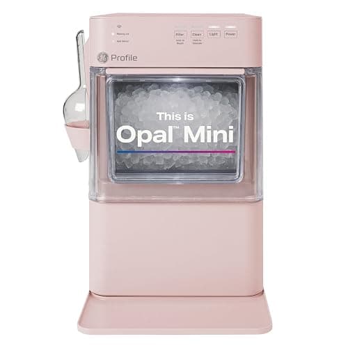 GE Profile Opal Mini Nugget Ice Maker, Chewable Ice in 5 min, 36 lbs/Day | Soft Pebble Ice, Top Fill Water Reservoir, WiFi & App Control, Portable & Compact, 1 Pack Descaler & Scoop Included - Image 1