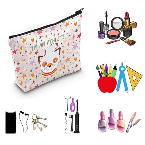 MNIGIU Fantastic Fox Inspired Ash Gift I’m Athlete Makeup Zipper Pouch for Fox Ash Lover (Athlete), Medium thumbnail 5