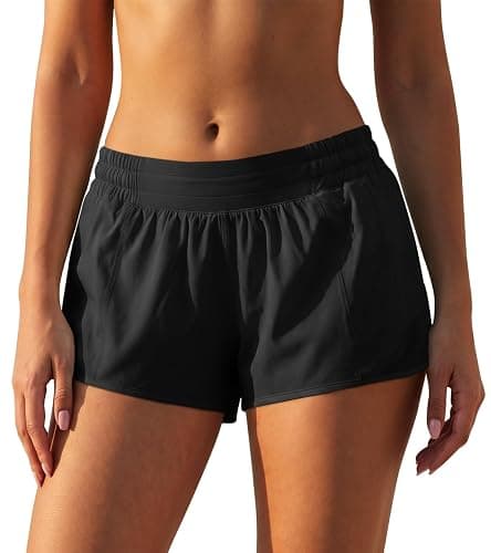 bbheqq Athletic Shorts for Women, Lightweight Running Shorts with Zipper Pocket Soft Quick Dry Gym Workout Shorts - Image 1