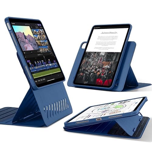 ESR for iPad Air 13 Inch Case (2025/2024) M3/M2, Removable Magnetic Cover, Adjustable Portrait/Landscape Stand with Raised Screen View, 9 Standing Angles, Shift Series, Blue - Image 1