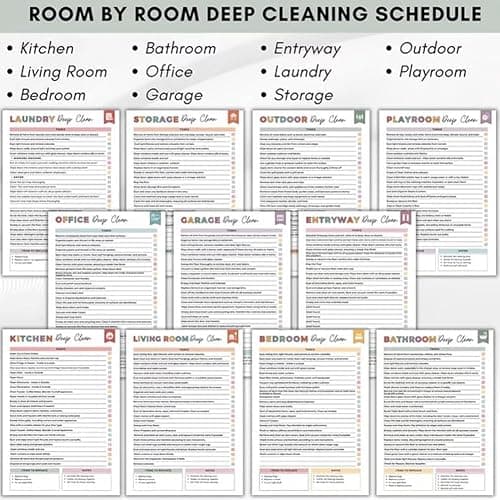 ADHD Cleaning Planner for Adults - Undated Daily Weekly Monthly Schedule & Checklist - Household Chores Organizer Journal thumbnail 5