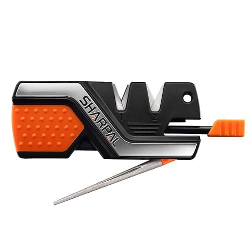 SHARPAL 101N 6-in-1 Pocket Knife Sharpener & Survival Tool – Diamond Sharpening Rod, Fire Starter Ferro Rod, Whistle – Sharpens Straight & Serrated Blades, Repairs & Hones Knives Fathers Day Gift - Image 1