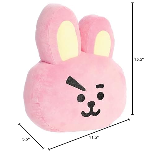 Aurora Lovable BT21 Cooky Stuffed Doll - Collectible Fun - Delightful Cuteness - Pink 15 Inches thumbnail 2